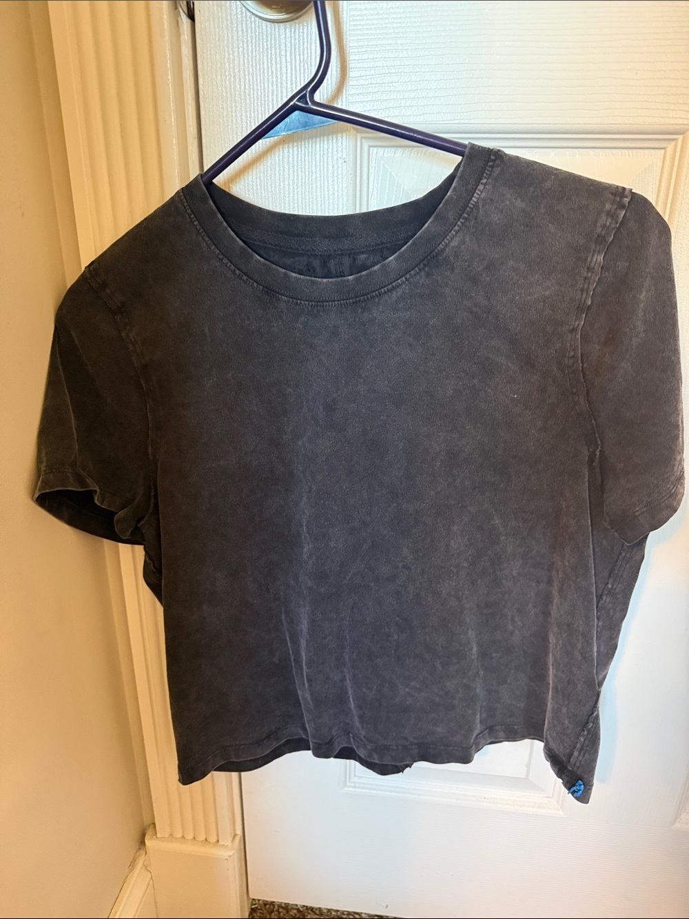 We The Free Washed Black Short Sleeve Crewneck Tee
